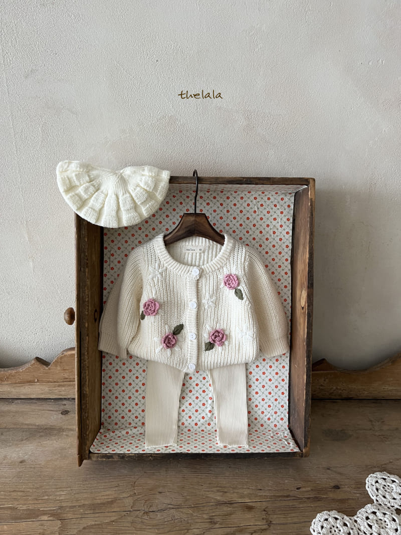 Lala - Korean Children Fashion - #littlefashionista - Big Flower Cardigan - 8