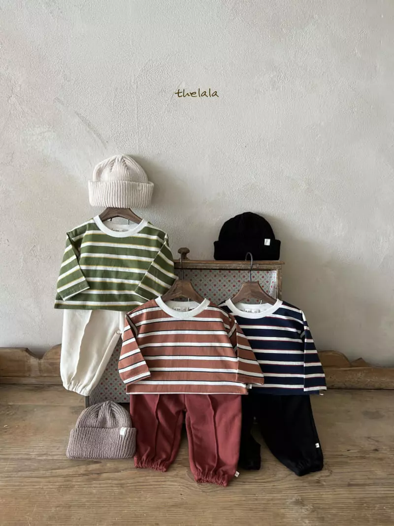 Lala - Korean Children Fashion - #magicofchildhood - Old Stripes Tee - 8