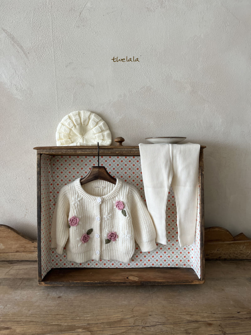 Lala - Korean Children Fashion - #magicofchildhood - Big Flower Cardigan - 9