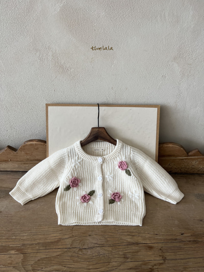 Lala - Korean Children Fashion - #minifashionista - Big Flower Cardigan - 10