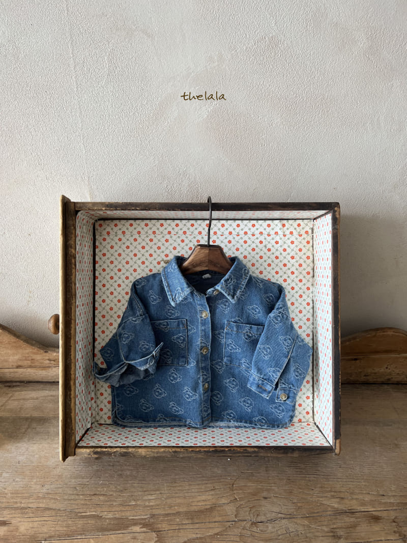 Lala - Korean Children Fashion - #todddlerfashion - Ggomi Denim Shirt - 8