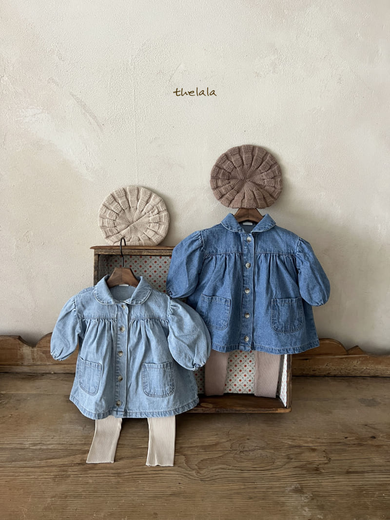 Lala - Korean Children Fashion - #todddlerfashion - Lumi Denim One-piece - 6