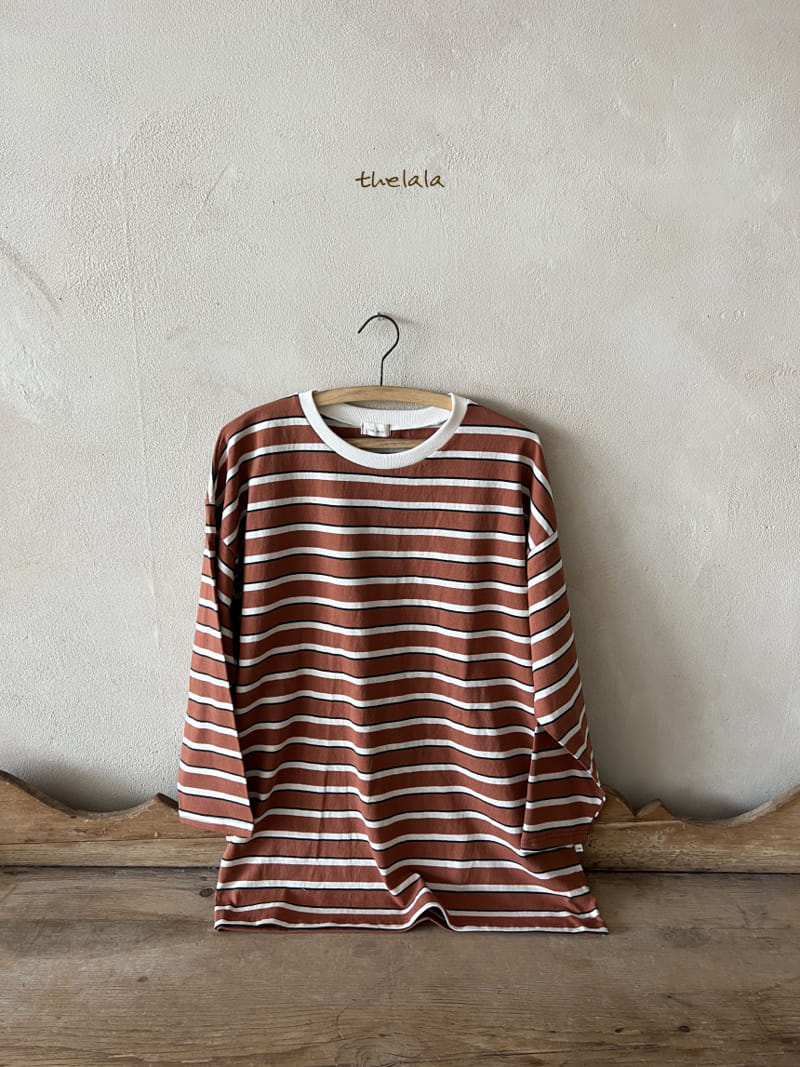 Lala - Korean Women Fashion - #momslook - Old Stripes Tee Mom - 11