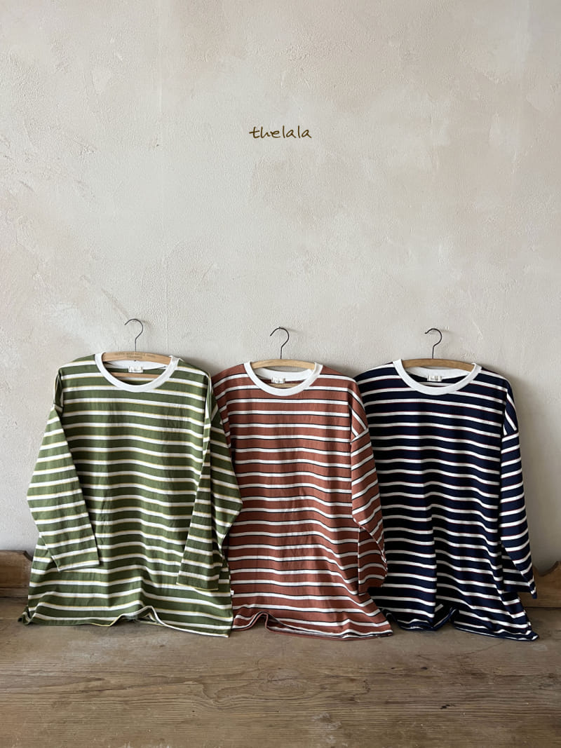 Lala - Korean Women Fashion - #momslook - Old Stripes Tee Mom - 9