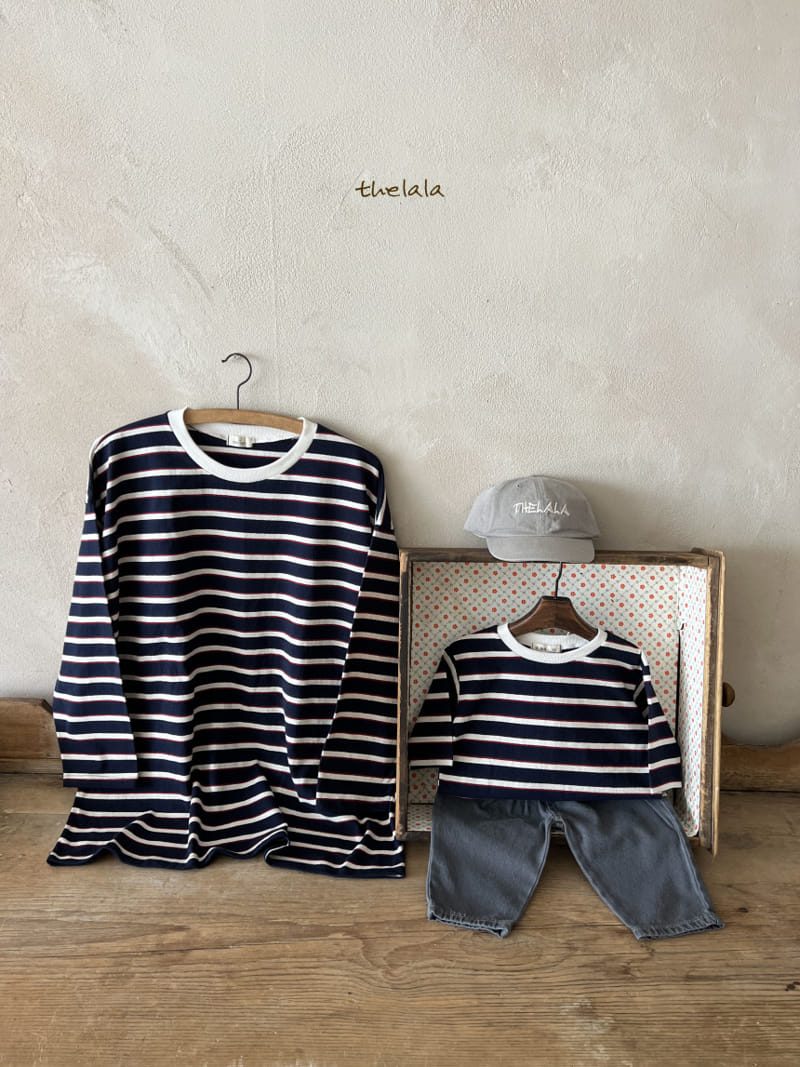 Lala - Korean Women Fashion - #womensfashion - Old Stripes Tee Mom - 6