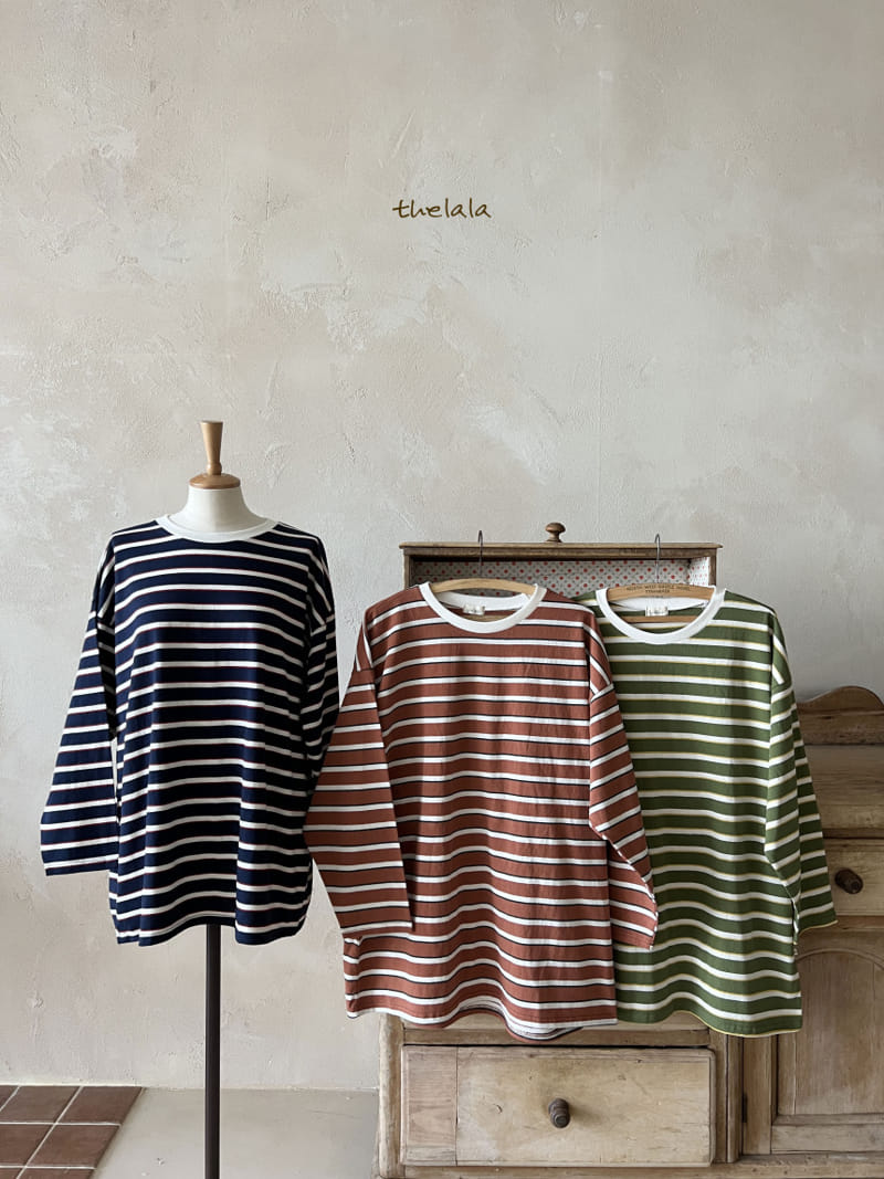 Lala - Korean Women Fashion - #womensfashion - Old Stripes Tee Mom - 8