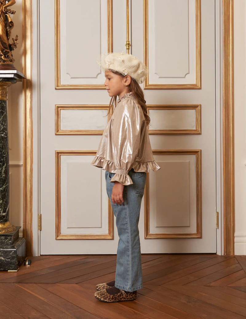 Le Bev - Korean Children Fashion - #childofig - Golden Blouse - 2