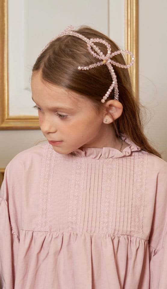 Le Bev - Korean Children Fashion - #designkidswear - Crystal Ribbon Hairband - 4