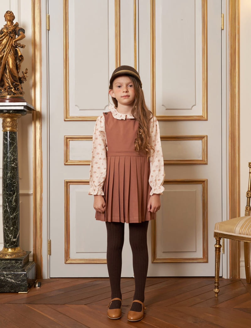 Le Bev - Korean Children Fashion - #littlefashionista - Rose Pleats One-piece