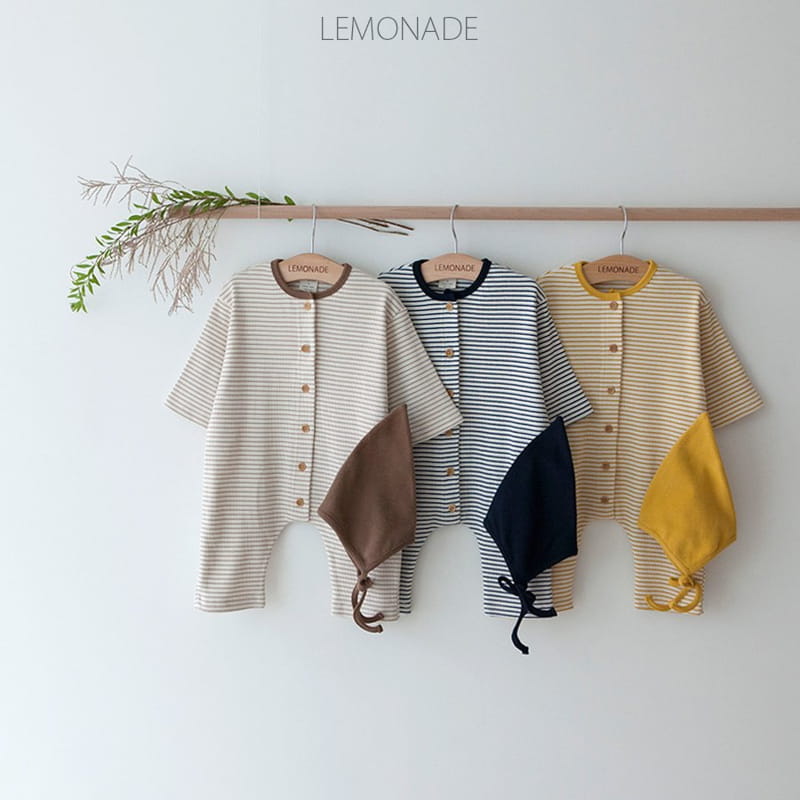 Lemonade - Korean Baby Fashion - #babyfever - Jady Bodysuit with Bonnet - 2