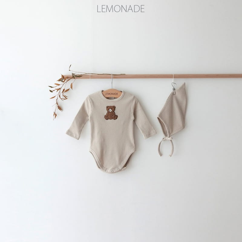 Lemonade - Korean Baby Fashion - #babylifestyle - Mongddang Bodysuit with Bonnet - 4