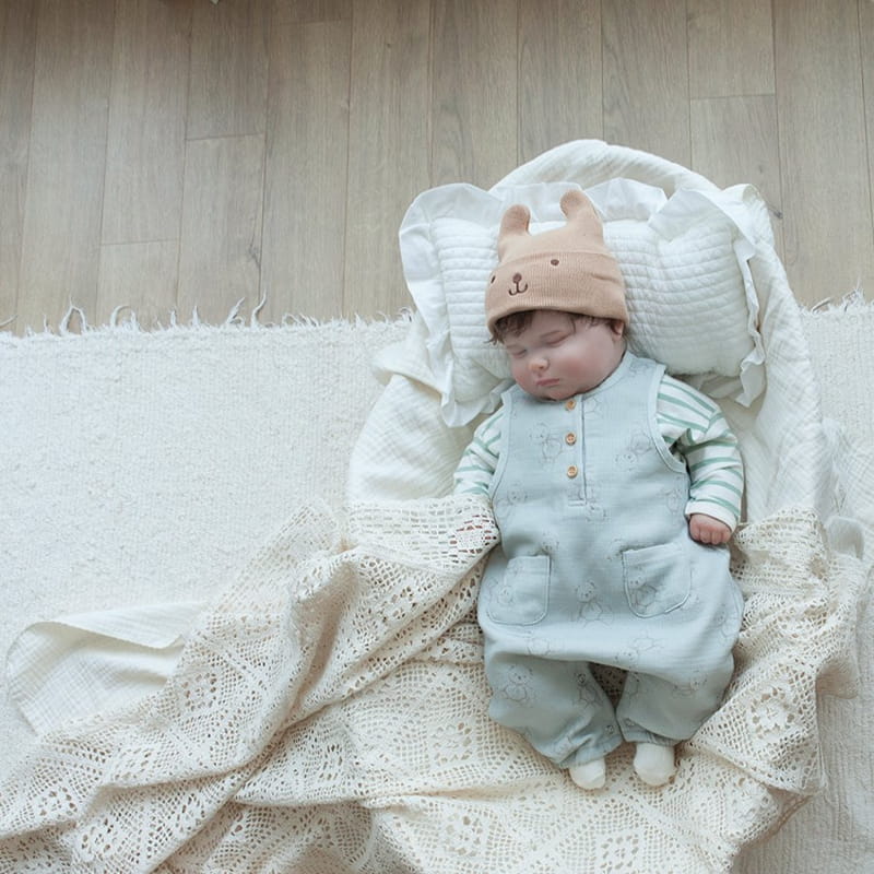 Lemonade - Korean Baby Fashion - #babyootd - My Room Bodysuit with Bonnet  - 8