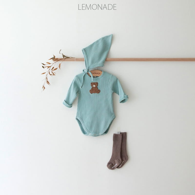 Lemonade - Korean Baby Fashion - #babyootd - Mongddang Bodysuit with Bonnet - 5