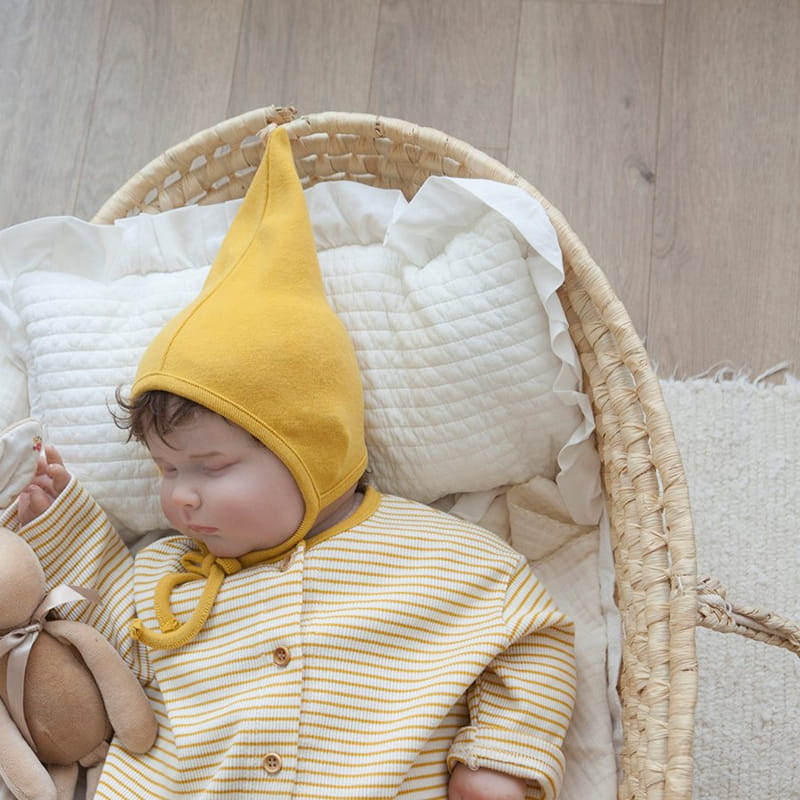 Lemonade - Korean Baby Fashion - #babyoutfit - Jady Bodysuit with Bonnet - 7