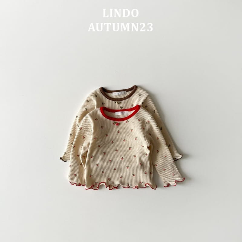 Lindo - Korean Children Fashion - #kidsshorts - Rose Waffle Tee