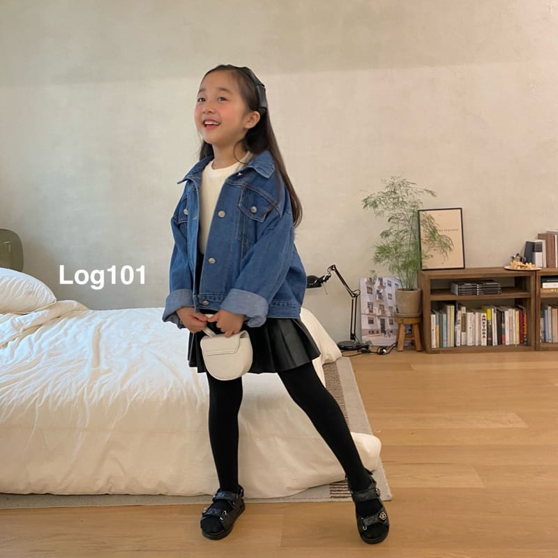 Log101 - Korean Children Fashion - #kidsstore - Log Denim Jacket