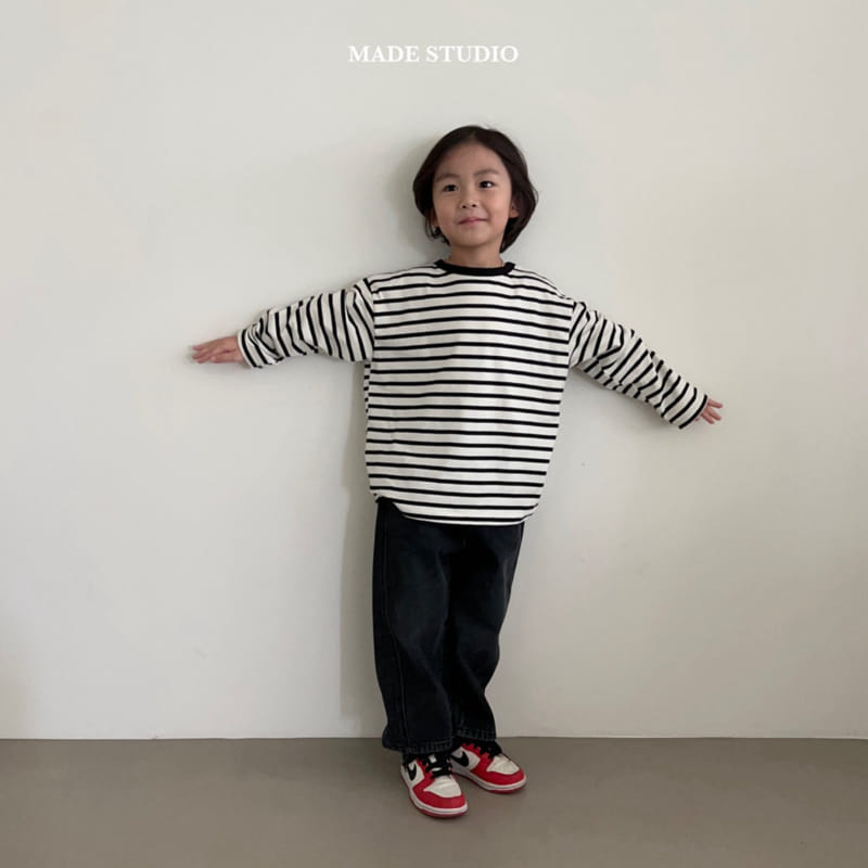 Made Studio - Korean Children Fashion - #childofig - Day Stripes Tee - 11