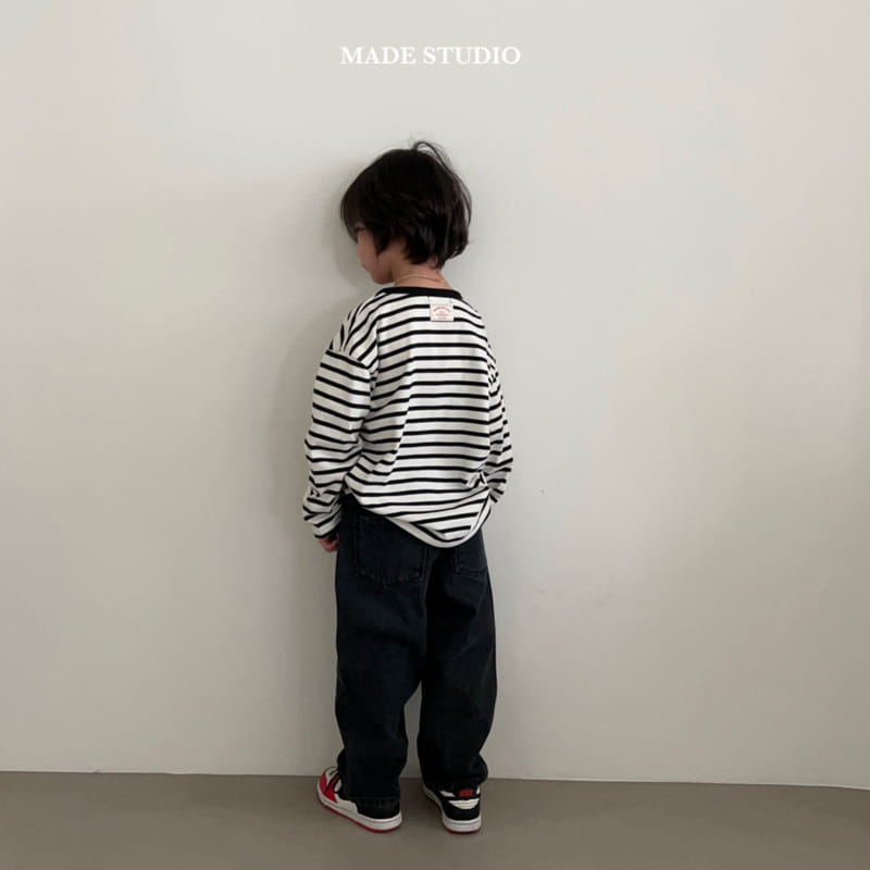 Made Studio - Korean Children Fashion - #childrensboutique - Day Stripes Tee - 12