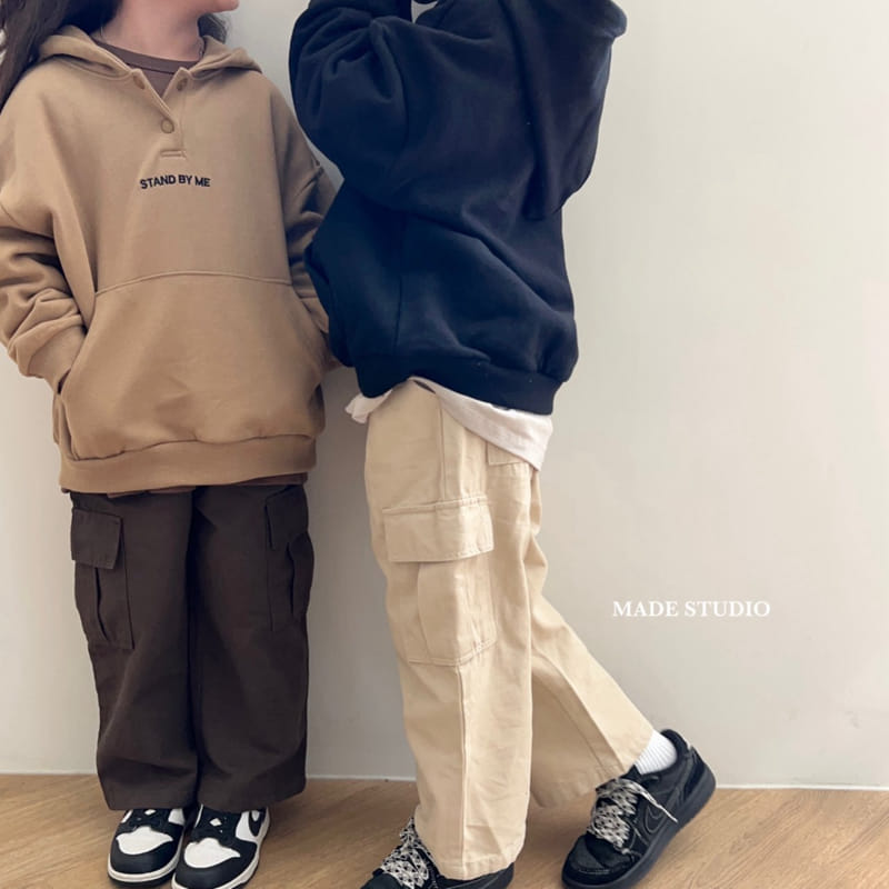 Made Studio - Korean Children Fashion - #kidsshorts - Stand Hoody Tee - 12