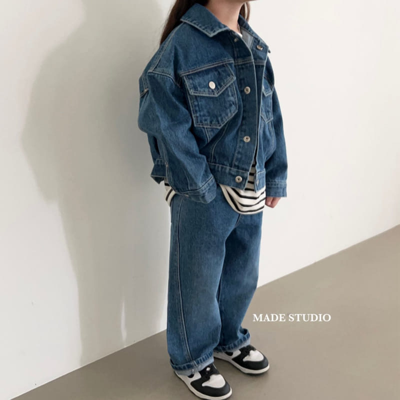 Made Studio - Korean Children Fashion - #kidzfashiontrend - Denim Jacket - 11