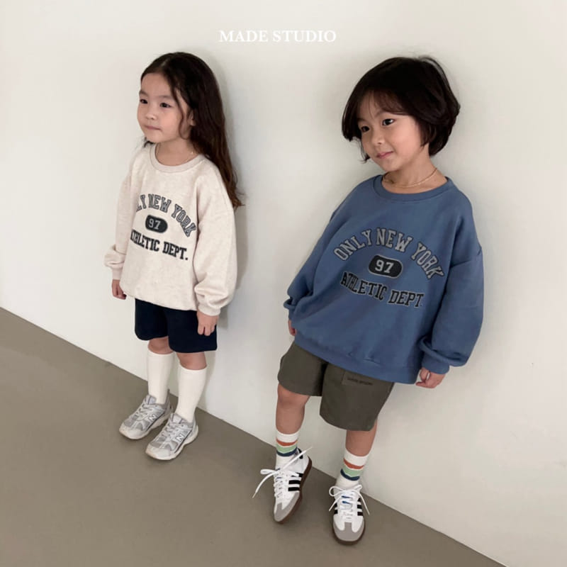 Made Studio - Korean Children Fashion - #minifashionista - New York Sweats Tee - 3