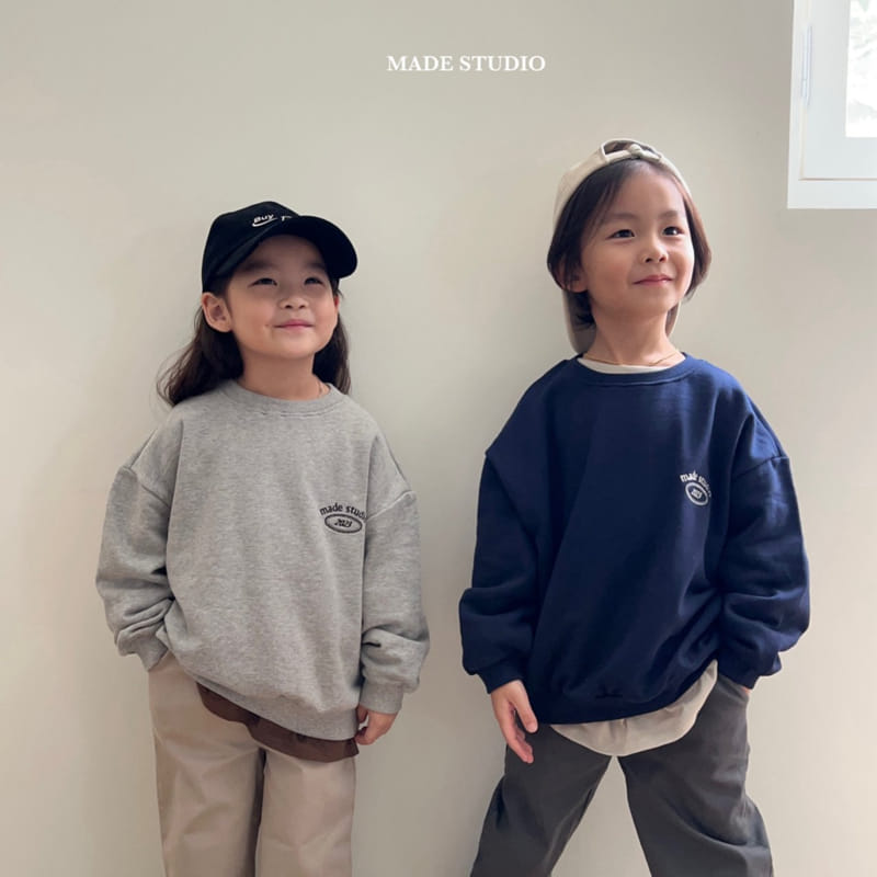 Made Studio - Korean Children Fashion - #minifashionista - Basic Sweat Tee - 2