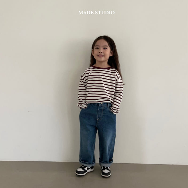 Made Studio - Korean Children Fashion - #stylishchildhood - Day Stripes Tee - 10