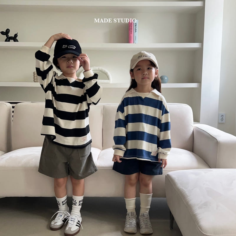 Made Studio - Korean Children Fashion - #stylishchildhood - Paul Collar Tee - 8