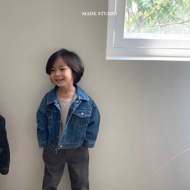 Made Studio - Korean Children Fashion - #stylishchildhood - Denim Jacket - 3