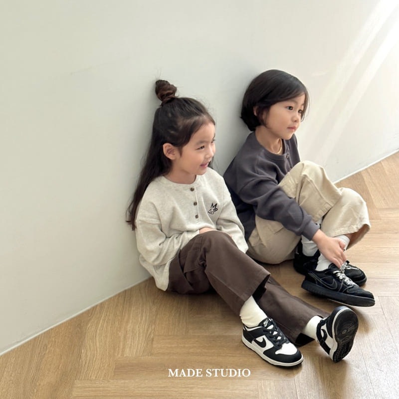 Made Studio - Korean Children Fashion - #todddlerfashion - Waffle Tee - 9