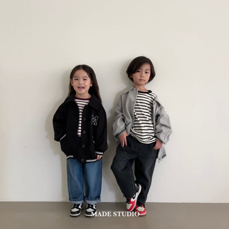 Made Studio - Korean Children Fashion - #todddlerfashion - Day Stripes Tee - 8