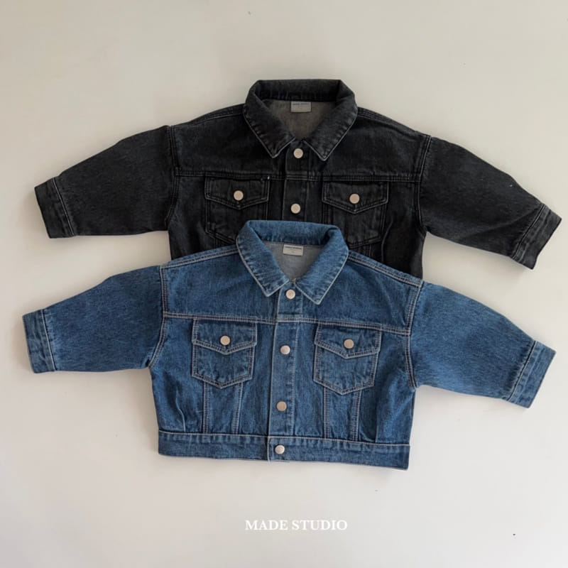 Made Studio - Korean Children Fashion - #todddlerfashion - Denim Jacket