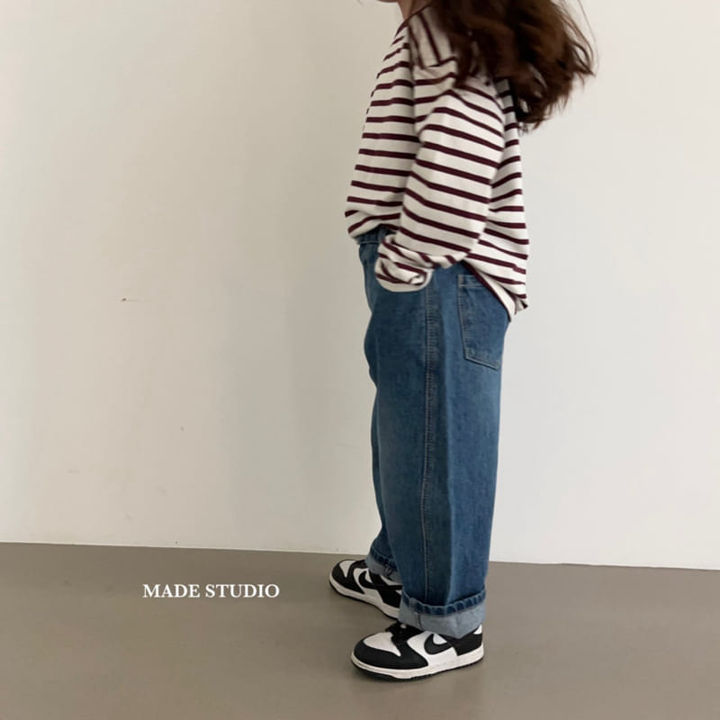 Made Studio - Korean Children Fashion - #toddlerclothing - Day Stripes Tee - 9