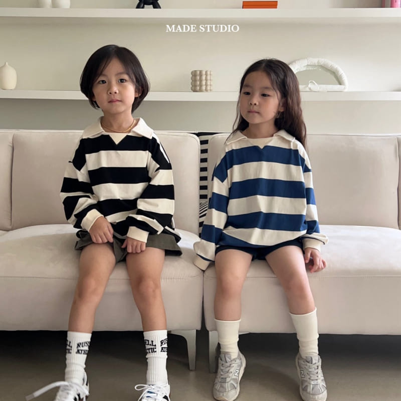 Made Studio - Korean Children Fashion - #toddlerclothing - Paul Collar Tee - 7