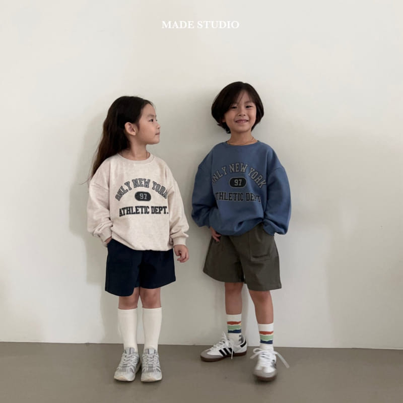 Made Studio - Korean Children Fashion - #toddlerclothing - New York Sweats Tee - 6