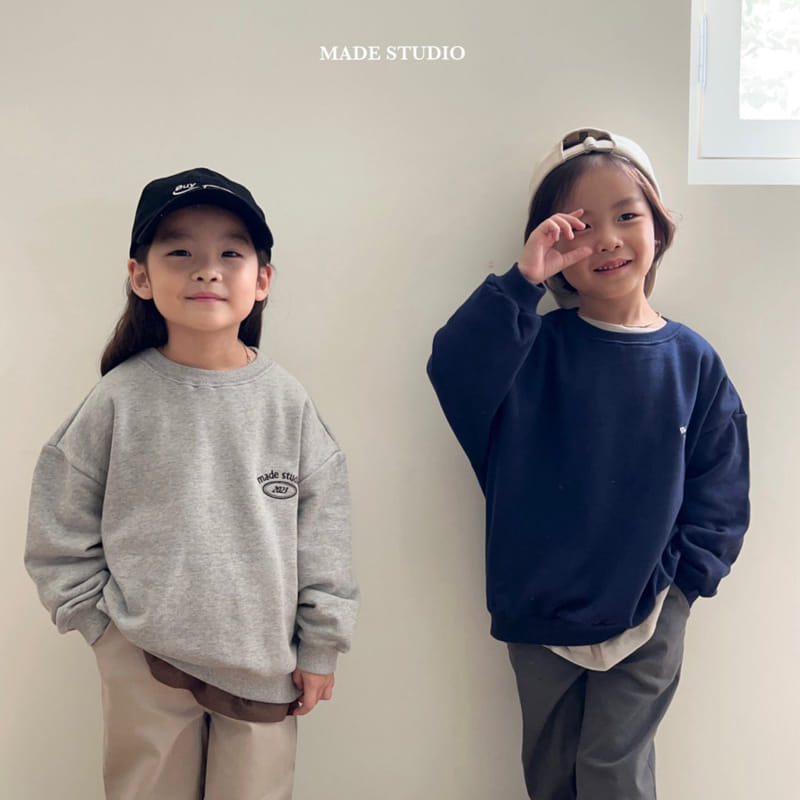 Made Studio - Korean Children Fashion - #toddlerclothing - Basic Sweat Tee - 5