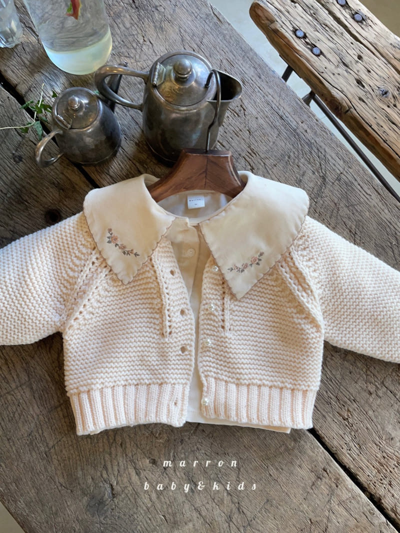 Marron Kid - Korean Children Fashion - #childofig - Embrodiery Blouse - 7