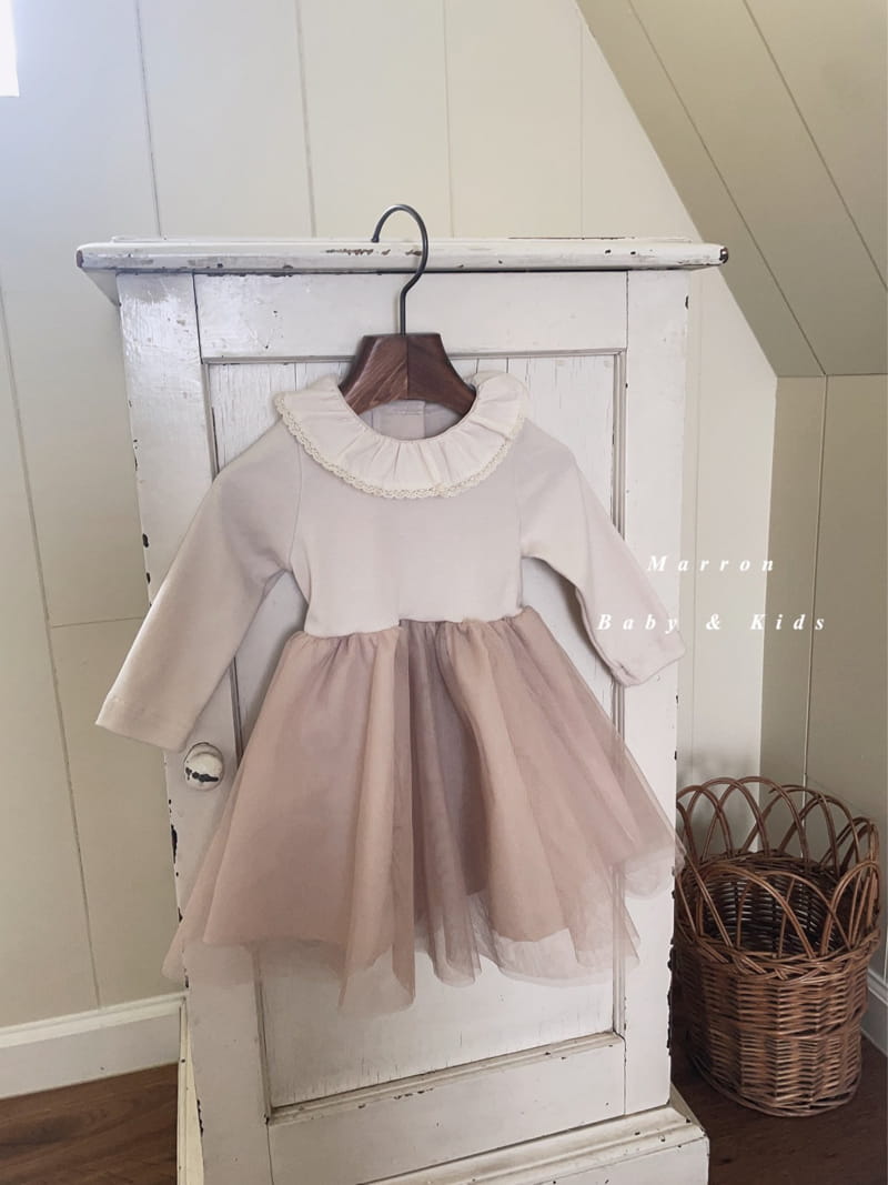 Marron Kid - Korean Children Fashion - #childrensboutique - Ballet Frill One-piece - 3