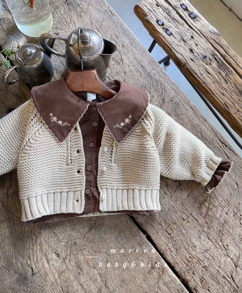 Marron Kid - Korean Children Fashion - #fashionkids - Embrodiery Blouse - 11