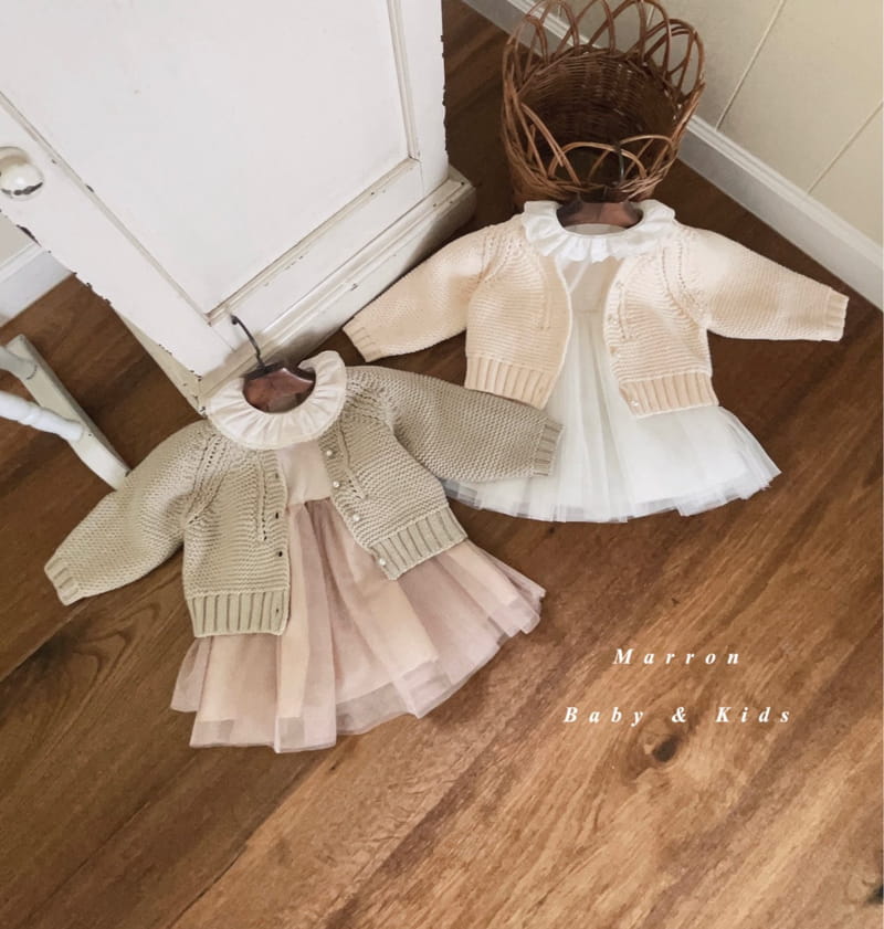 Marron Kid - Korean Children Fashion - #littlefashionista - Ballet Frill One-piece - 11