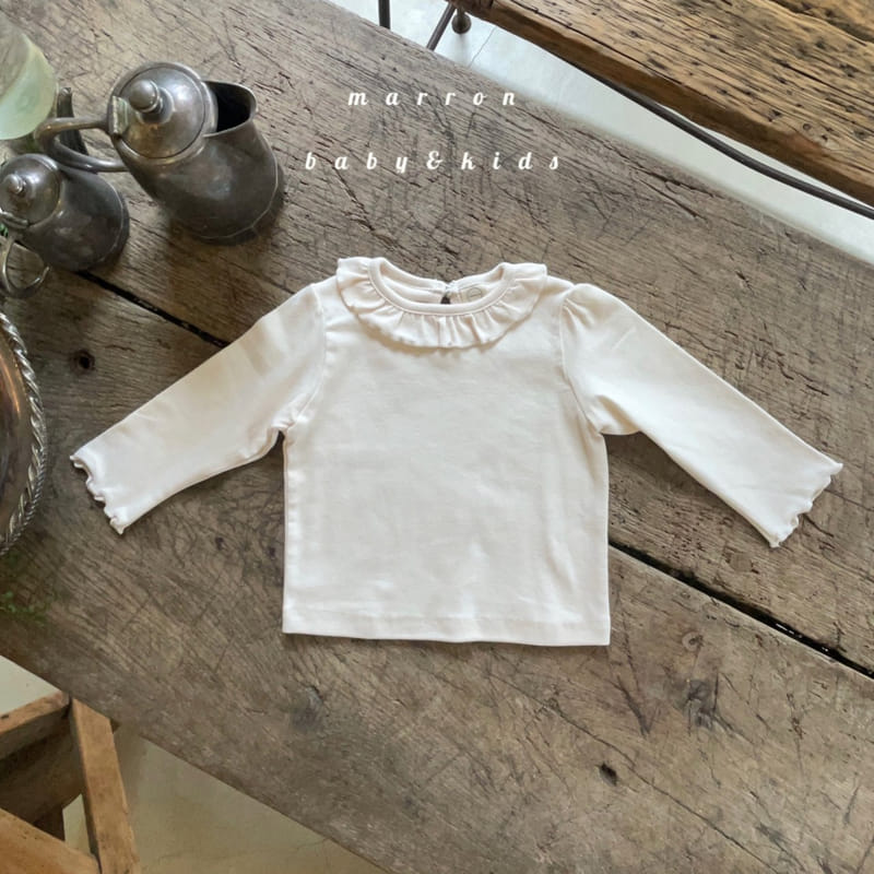 Marron Kid - Korean Children Fashion - #magicofchildhood - Irin Frill Tee - 4