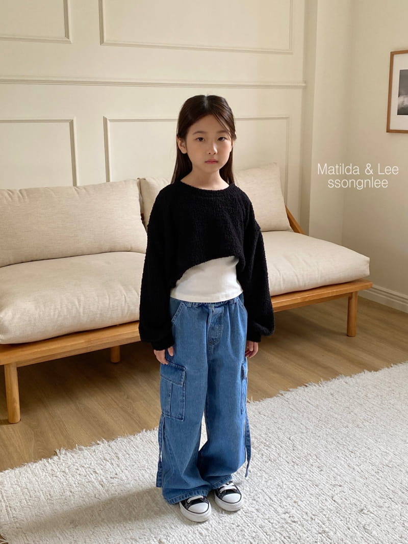 Matilda & Lee - Korean Children Fashion - #Kfashion4kids - Bookle Crop Knit Tee - 2