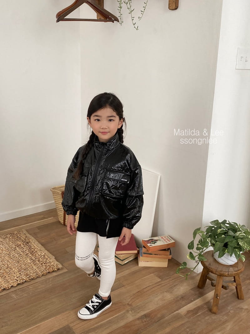 Matilda & Lee - Korean Children Fashion - #Kfashion4kids - Two Lettering Leggings - 11