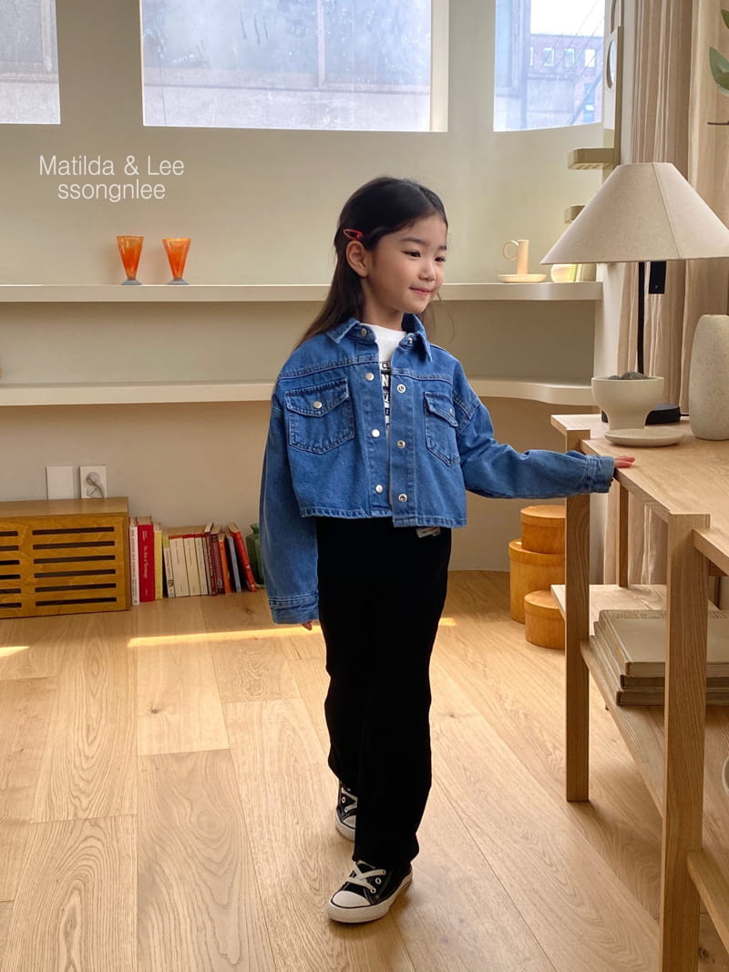 Matilda & Lee - Korean Children Fashion - #childofig - Crop Denim Shirt - 2