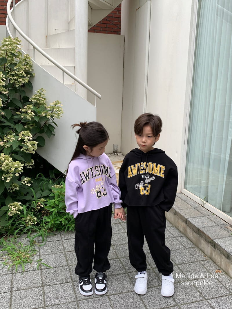 Matilda & Lee - Korean Children Fashion - #childofig - Awesome Hoody Top Bottom Set - 6