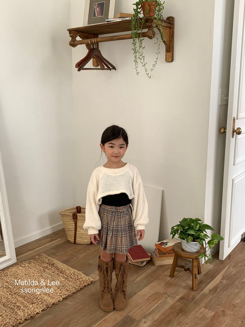 Matilda & Lee - Korean Children Fashion - #childofig - Bookle Crop Knit Tee - 8