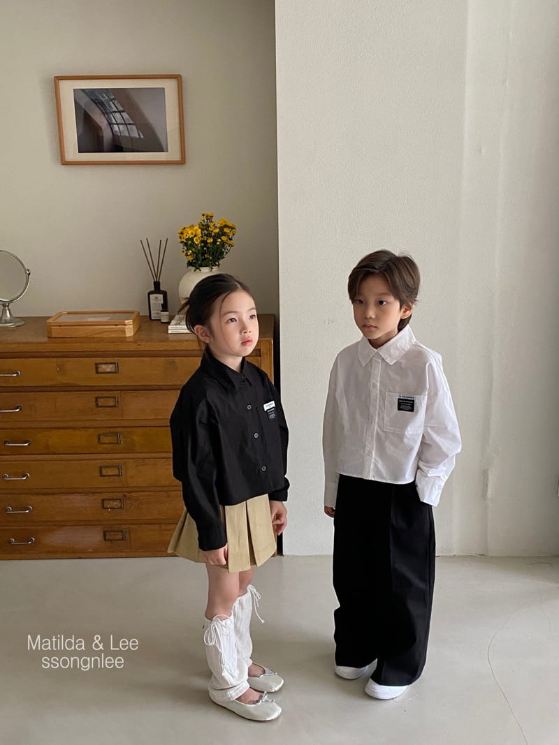 Matilda & Lee - Korean Children Fashion - #childofig - Crop Shirt - 4