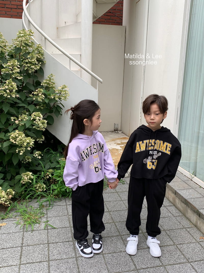 Matilda & Lee - Korean Children Fashion - #childrensboutique - Awesome Hoody Top Bottom Set - 7