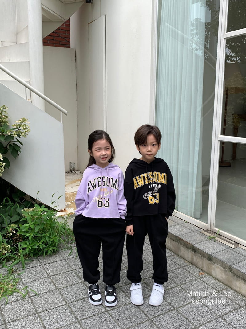 Matilda & Lee - Korean Children Fashion - #designkidswear - Awesome Hoody Top Bottom Set - 8