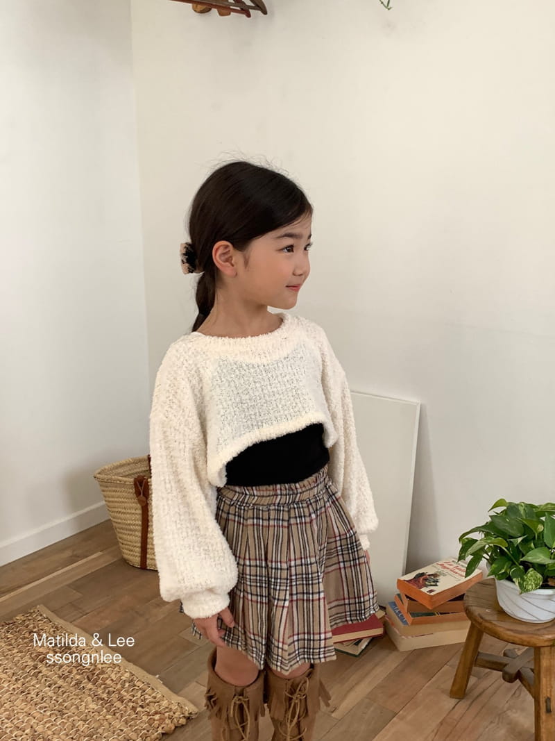 Matilda & Lee - Korean Children Fashion - #designkidswear - Bookle Crop Knit Tee - 10